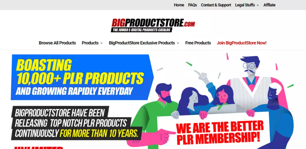 Plr Website - BigProductStore