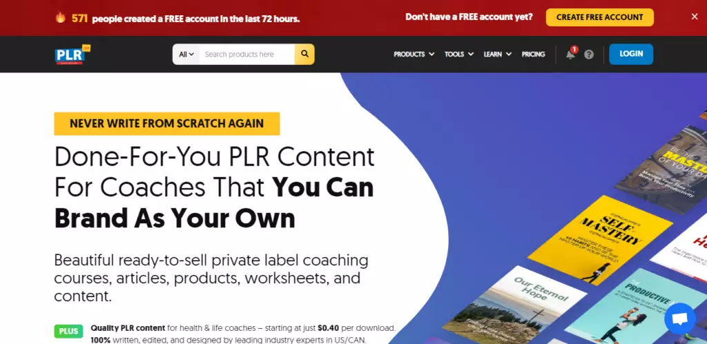 Plr Website - Plr.me